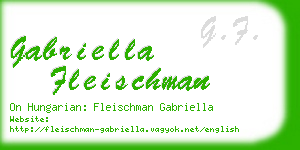 gabriella fleischman business card